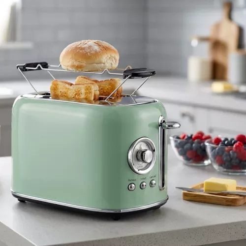 Brødrister 800W 220-240V Grøn Emerio