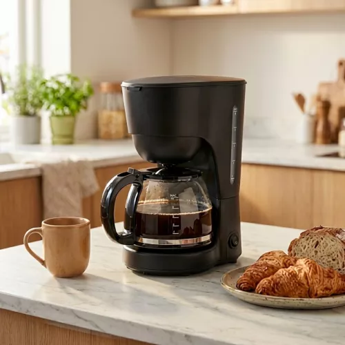 Kaffebryggare 750W 220-240V 1,25 Liter Emerio