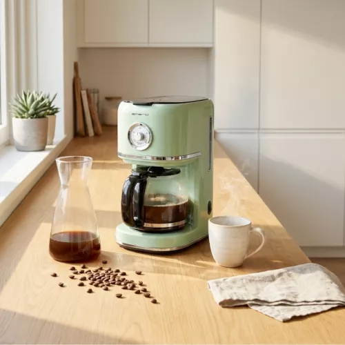 Kaffebryggare 900W 220-240V 1,5 Liter Grün Emerio