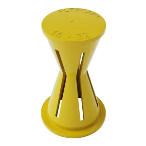 Beskyttelsesknap Flexcap 16–32 mm Gul 100stk Eurospacers