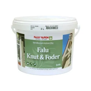 Knut Och Foderfärg 3L Vit Falu Vapen
