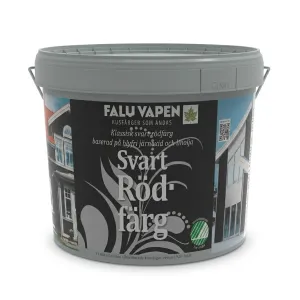 Rödfärg Kokt 10L Svart Falu Vapen