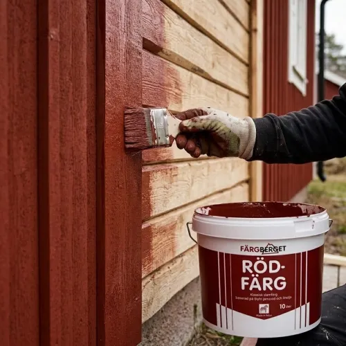 Rödfärg Kokt Färgberget 10L Röd Falu Vapen