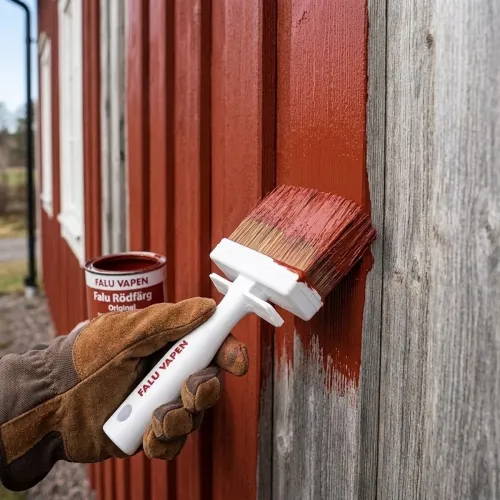 Red Paint Brush 120mmx38mm Falu Vapen