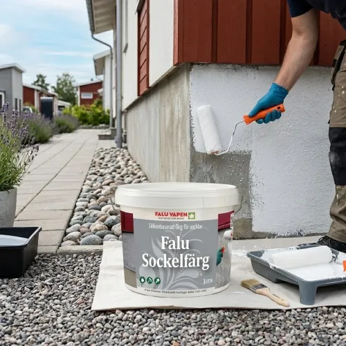 Sockelfärg 3L Vit Falu Vapen