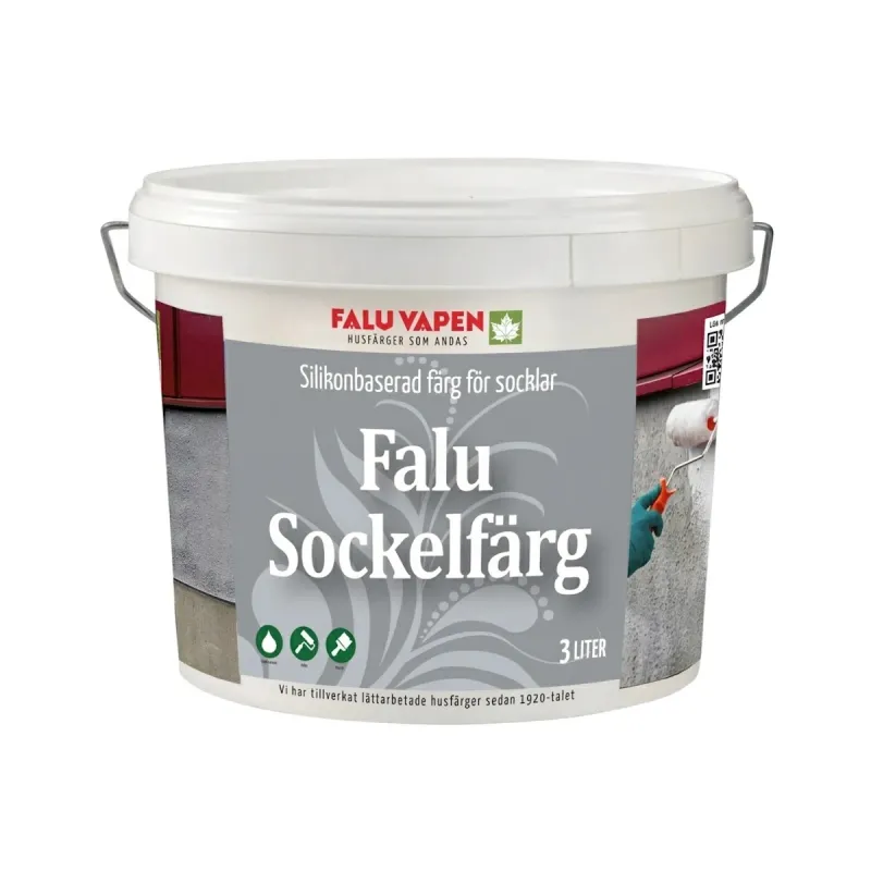 Sockelfärg 3L Grå Falu Vapen