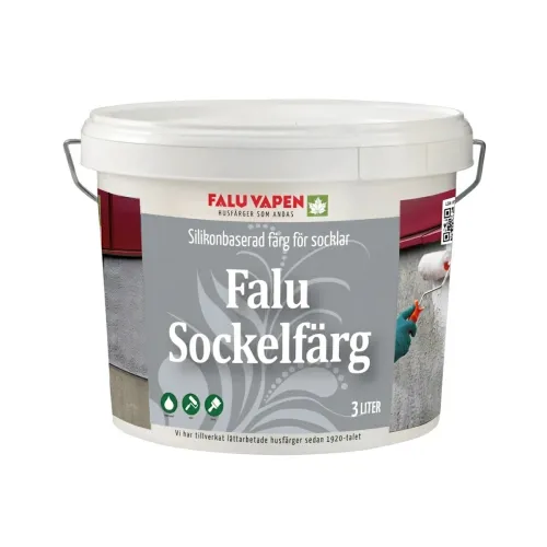 Sockelfärg 3L Grå Falu Vapen
