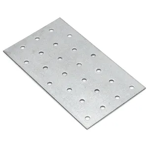 Hålplatta HP 80x200x2,0mm Varmförzinkad Stålplåt 50st Fast 833315