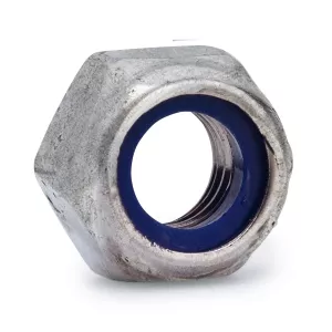 M10 Hot-Dip Galvanized Nyloc Lock Nut (FZV) DIN 985 – 100-Pack