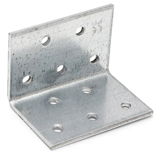Vinkelbeslag ABM 40x40x2,5x60mm Varmgalvaniseret Stålplade 80stk Fast 833133