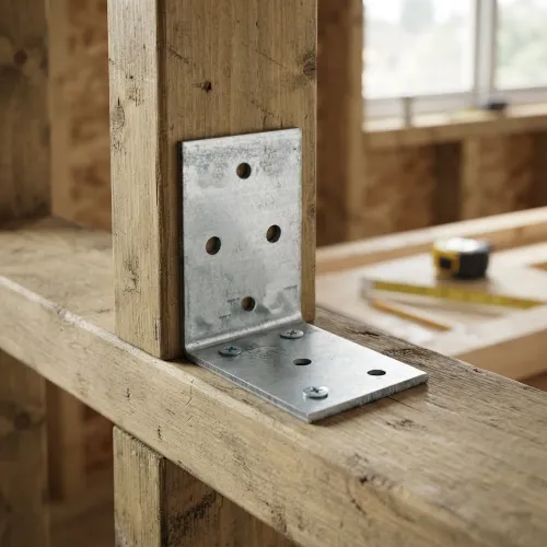 Vinkelbeslag ABM 60x60x2,5x40mm Varmgalvaniseret Stålplade 80stk Fast ​833138