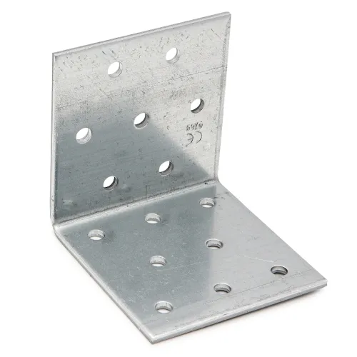 Vinkelbeslag ABM 60x60x2,5x60mm Varmgalvaniseret Stålplade 40stk Fast 833139