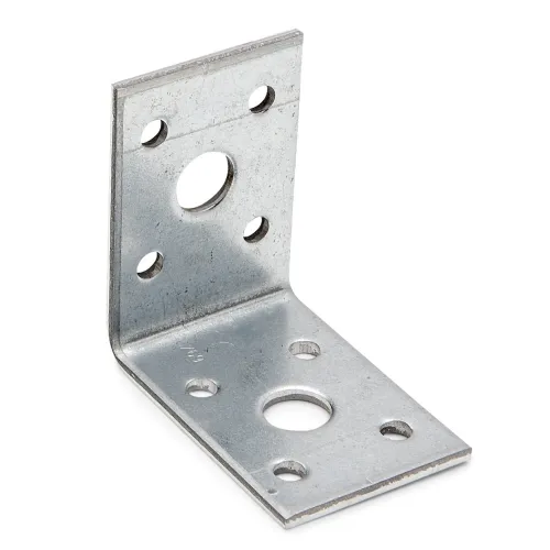 Vinkelbeslag ABV 50x50x2,5x35mm Varmgalvaniseret Stålplade 100stk Fast 833135