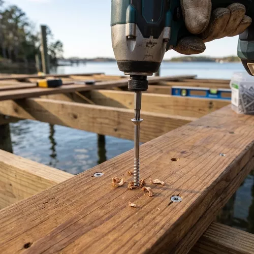 Terrasseskrue 4,8x75mm Rustfri Syrebestandig A4 T20 C5 1000stk Fast 285766