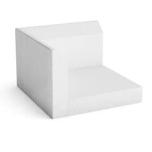 Edge Element L S200 Corner 400x600x600mm Brushed Surface Finja