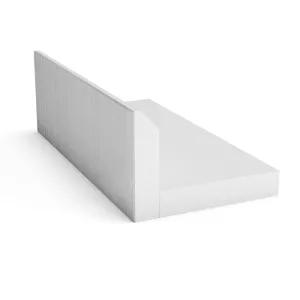 Edge Element L S200 Straight 400x1200x600mm Brushed Surface Finja