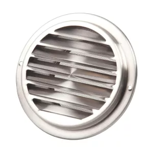 Ventilation Grille 125mm Stainless Steel Fresh