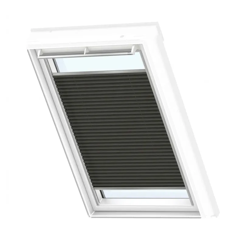 1140x700 SK01Velux Isolerande Dubbelplissé Integra Solar (550x780 CK02, 1047-Charcoal)