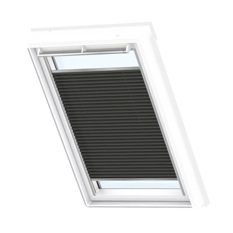 1140x700 SK01Velux Isolerande Dubbelplissé Integra Solar (660x980 FK04, 1047-Charcoal)