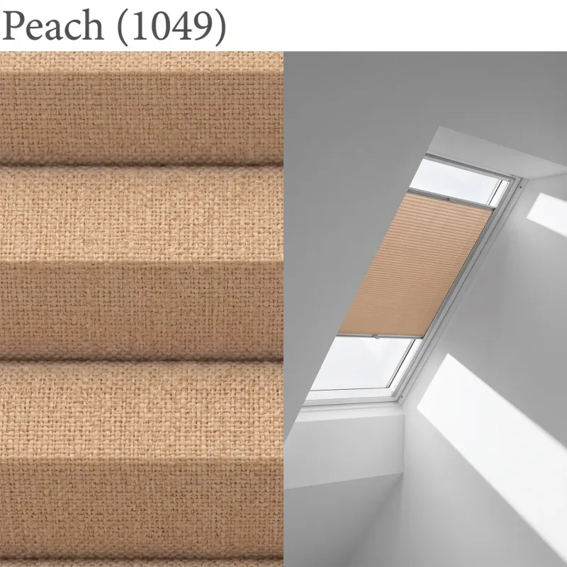 1140x700 SK01Velux Isolerande Dubbelplissé Integra Solar (660x980 FK04, 1049-Peach)