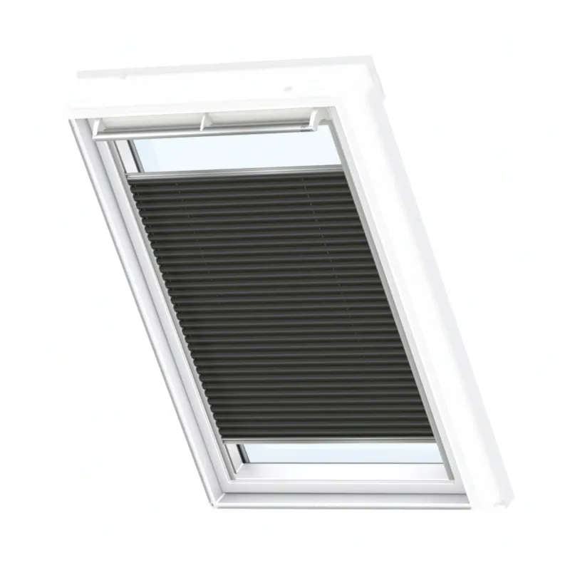 1140x700 SK01Velux Isolerande Dubbelplissé Integra Solar (1340x1600 UK10, 1047-Charcoal)