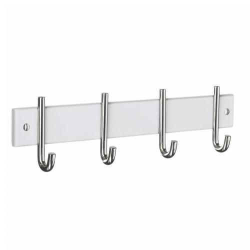 FYRKROK KROM VIT KROKHÖJD 80MM