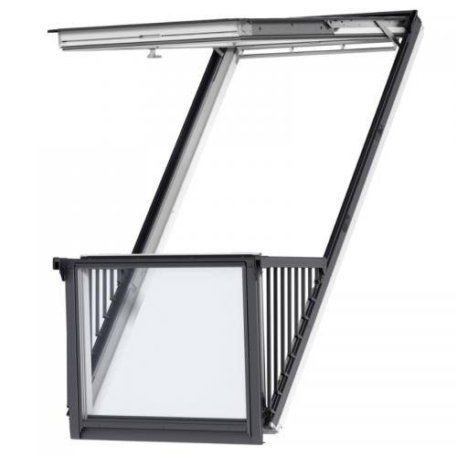 VELUX CABRIO‚® takbalkong Vitmålad Furu Solo 2