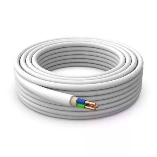 Kabel EXQ 3G1,5mm² 10m Hvid Gelia