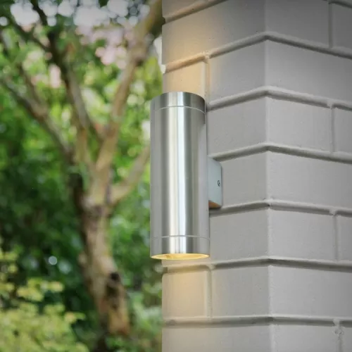 Væglampe Tube Op/Ned Aluminium Gelia