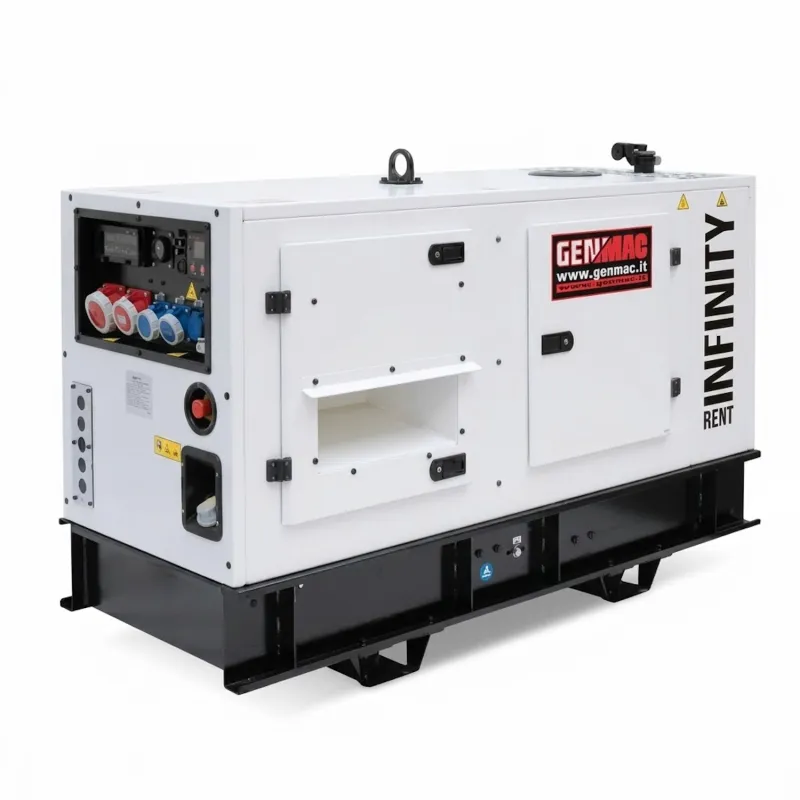 Genmac Infinity Rent G15YS Tyst Dieselgenerator 13,3kVA 10,6kW 400/230V Med Yanmar Motor
