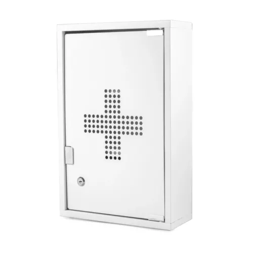 Medicine Cabinet Lockable Cure 450x300mm White Habo 19215