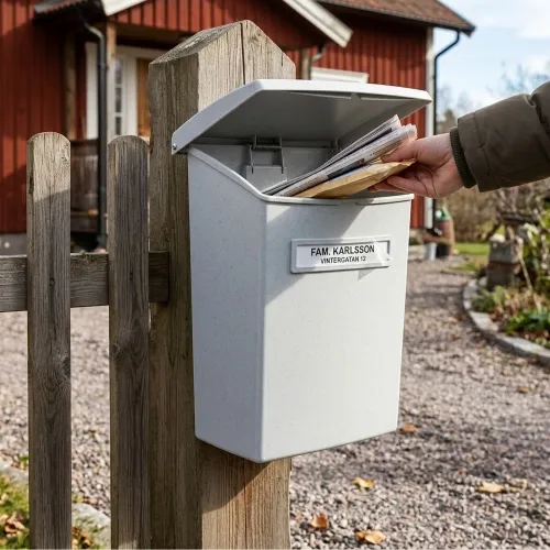 Mailbox 555 Plastic 435x325mm Grey Habo 98137
