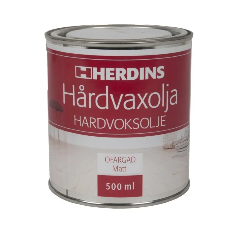 Hårdvaxolja Ofärgad Matt 500ml Herdins