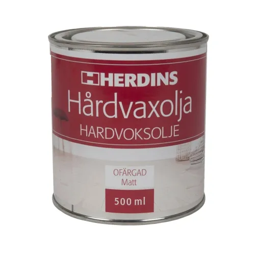 Hårdvoksolie Ufarvet Mat 500ml Herdins