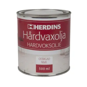 Hårdvaxolja Ofärgad Matt 500ml Herdins