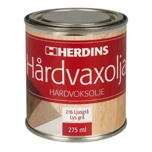 Hårdvoksolie Pigmenteret 216 Lysegrå 275ml Herdins