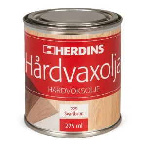 Hard Wax Oil Pigmented 225 Black Brown 275ml Herdins