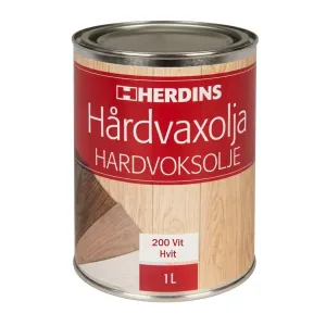 Hårdvoksolie Pigmenteret Hvid 1L Herdins