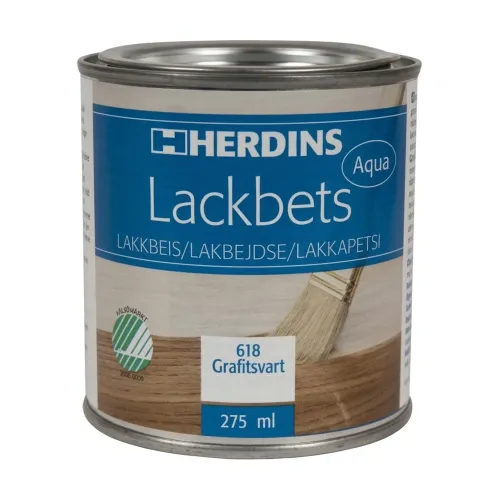 Lackbets Aqua 618 Grafitsvart 275ml Herdins