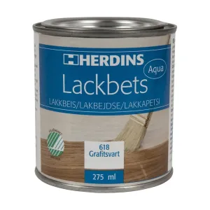 Lackbets Aqua 618 Grafitsvart 275ml Herdins