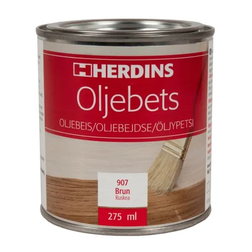 Oljebets 907 Brun 275ml Herdins