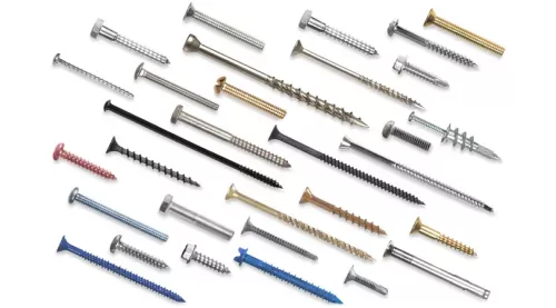 olika typer av skruvar