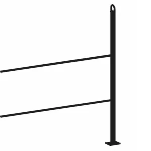 Ekerö Tilläggssats Golvmontage 70mm Svart Jabo 25462