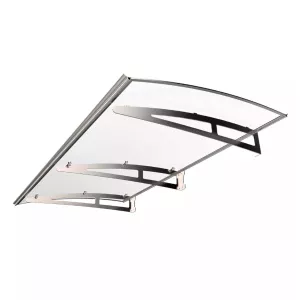 Entrétak 2000x1000mm Silver/Klarglas Jabo 37354