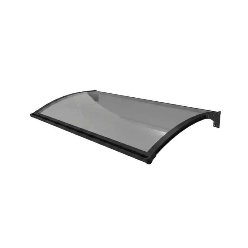 Entrétak LED 1500x1000mm Grå Med Rökf Polykarbonat Glas Jabo 37352