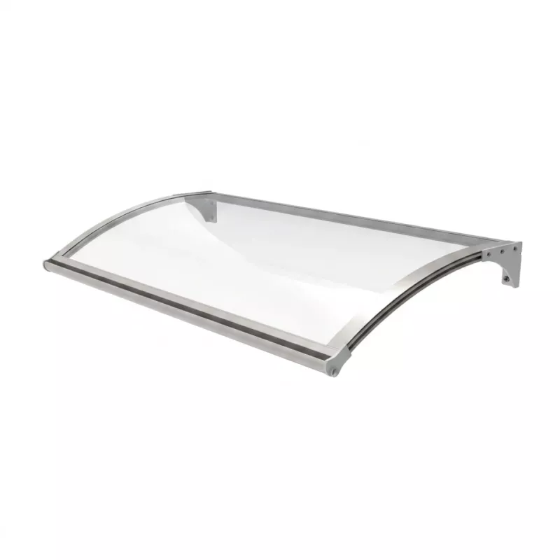 Entrétak LED 1500x1000mm Silver Med Klarglas Polykarbonat Jabo 37351