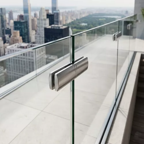 Intermediate Fitting Glass Railing Adam Jabo 3782