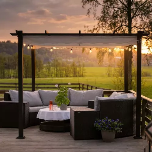 Pergola 3x3m Dark Grey Jabo 3343