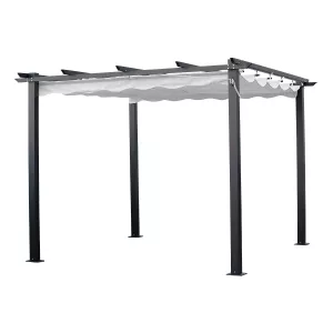 Pergola 3x3m Mörk Grå Jabo 3343