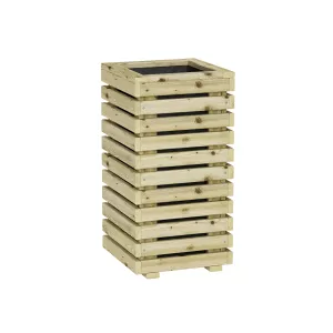 Plantekasse 350x350x700mm Horizont 2 Grøn Imprægneret Jabo 37121